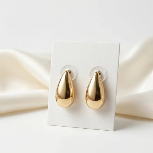18K Gold-Plated Teardrop Earrings