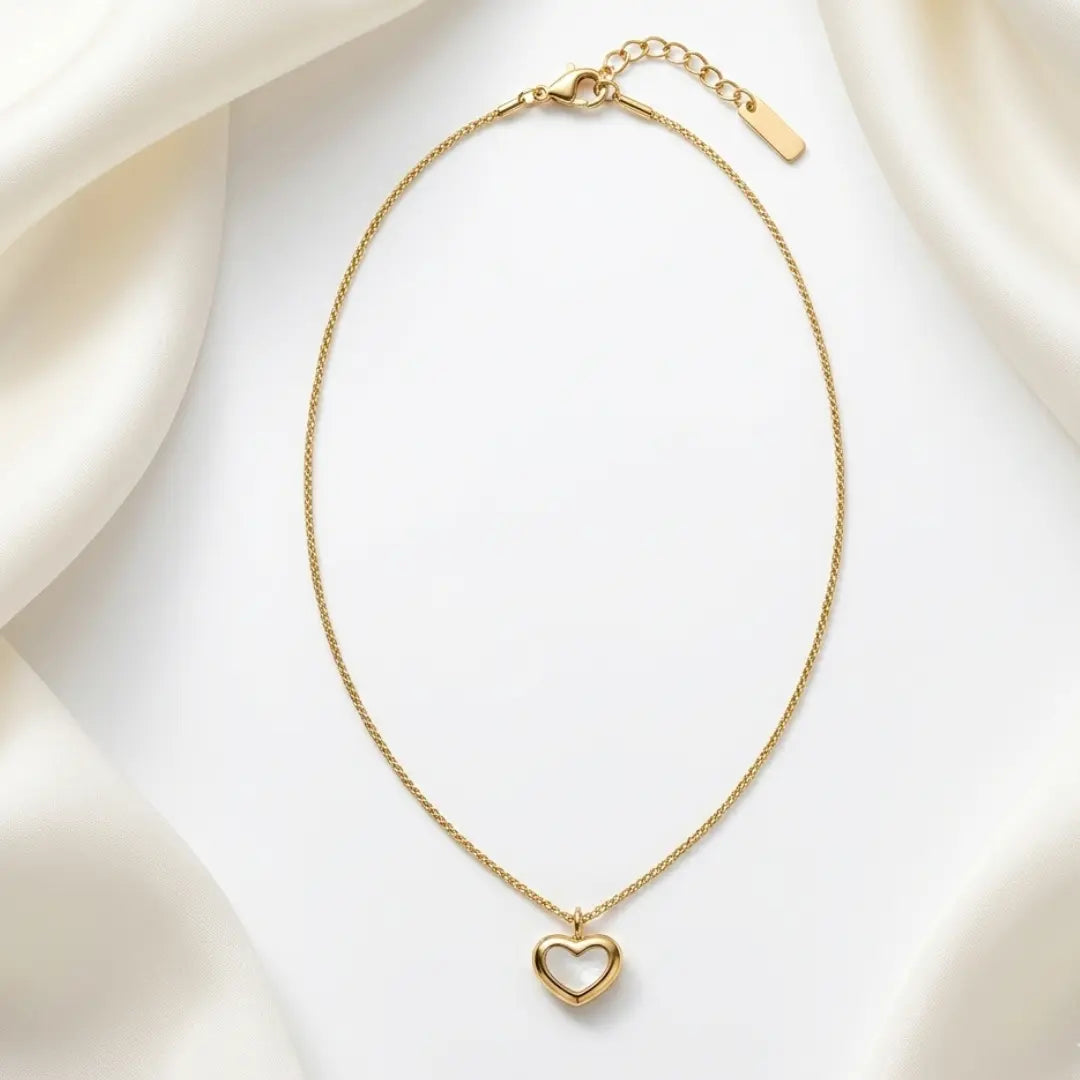 Heart Pendant Necklace – 304 Stainless Steel