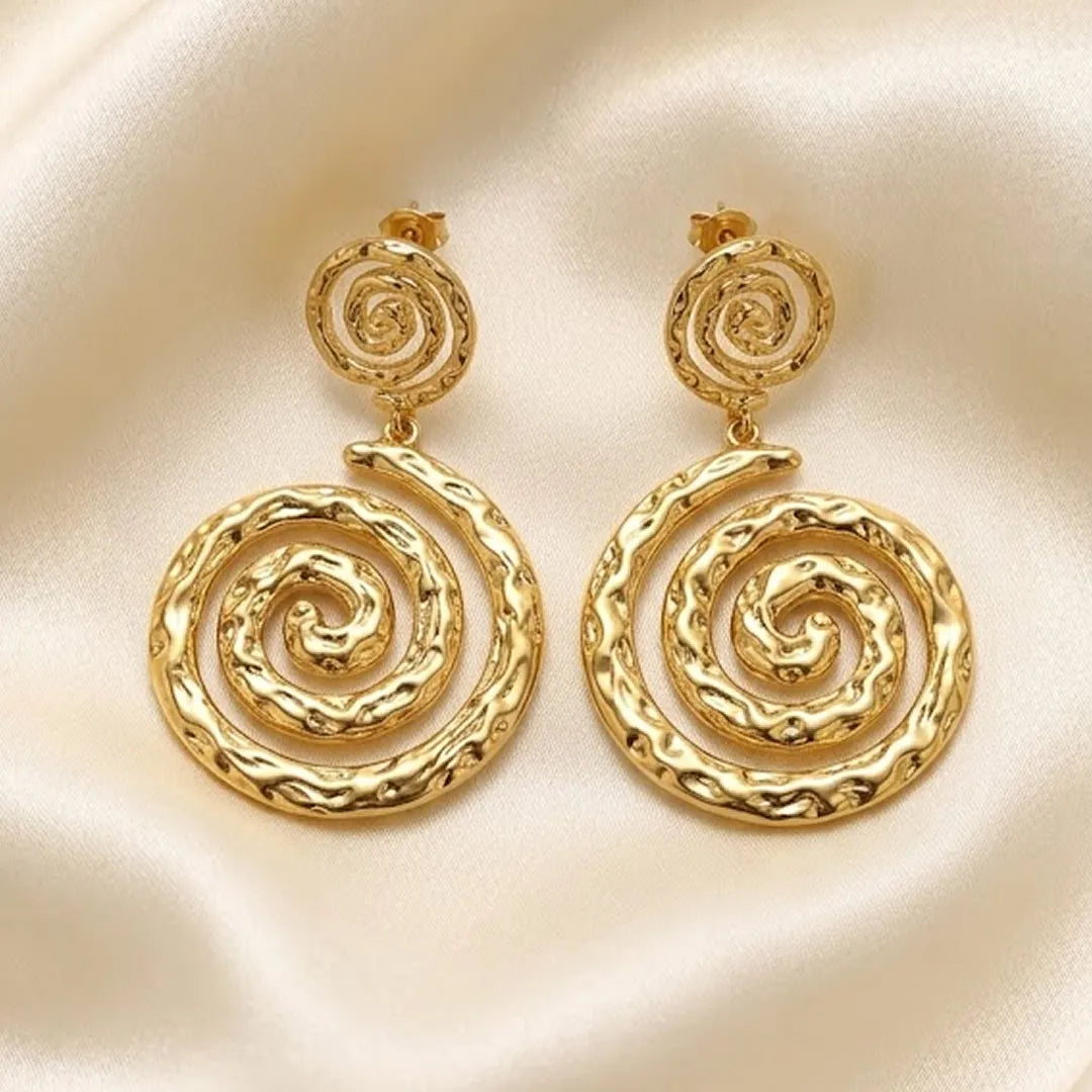 Premium electroformed hoop earrings, 18k gold plated, durable and waterproof, high quality