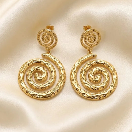 Premium electroformed hoop earrings, 18k gold plated, durable and waterproof, high quality